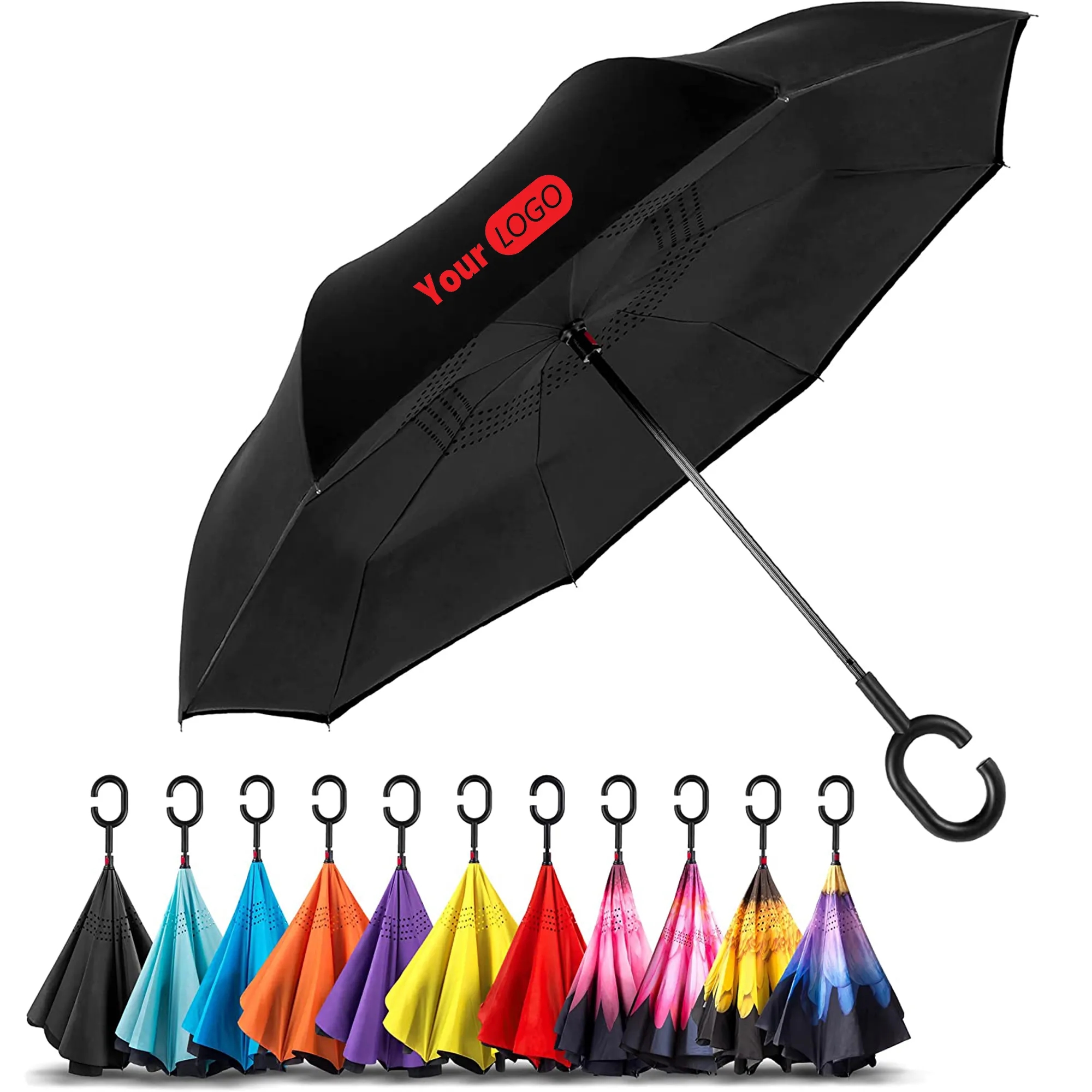 42.5" Arc Reversible Inverted Umbrella