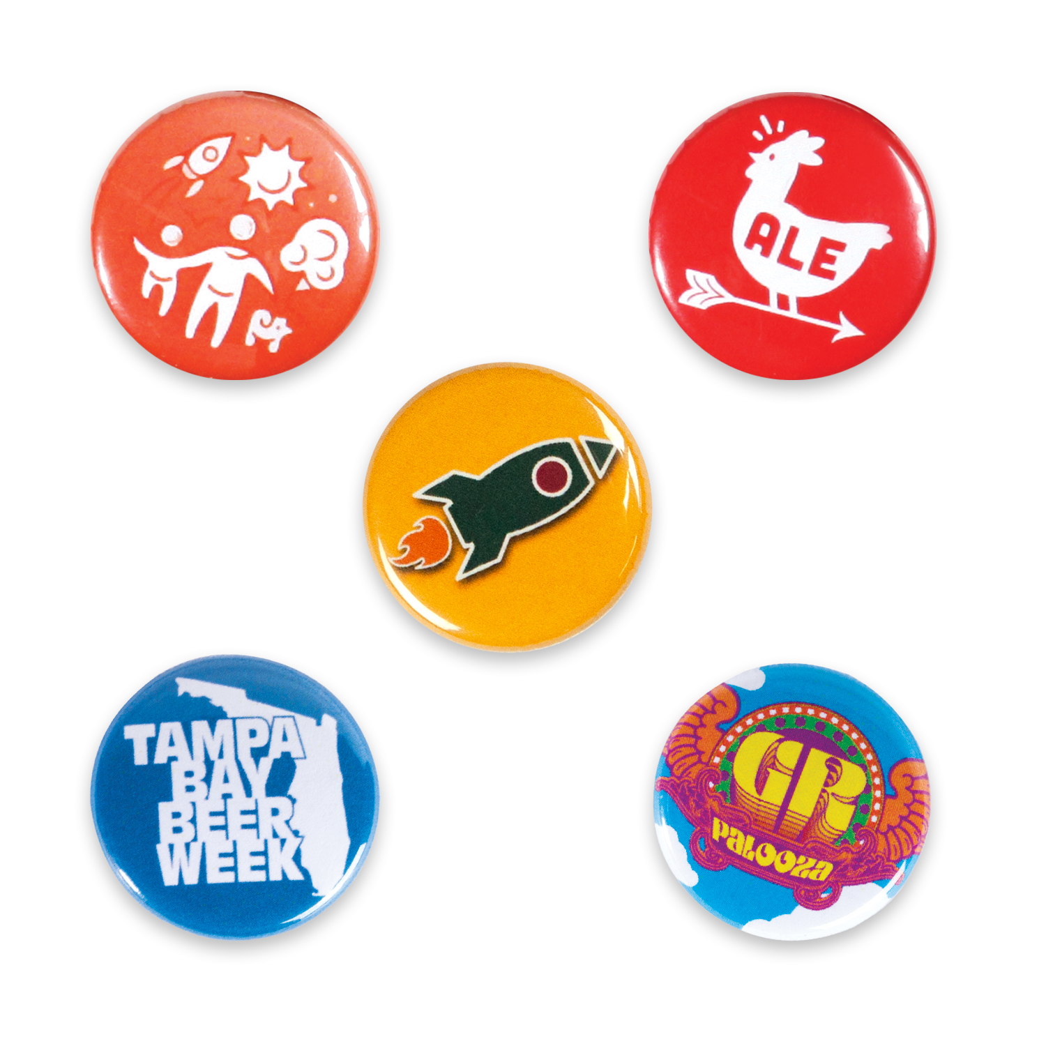 1" Circle Celluloid Pin-Back Button 2