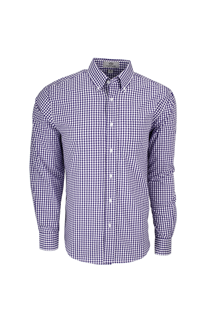 Easy-Care Gingham Check Shirt 41