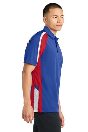 Sport-Tek Tricolor Micropique Sport-Wick Polo. ST654