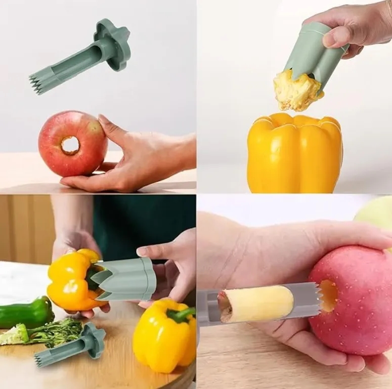 Professional Pepper Corer and Fruit Seed Remover Tool for Kitchen and Commercial Use 4