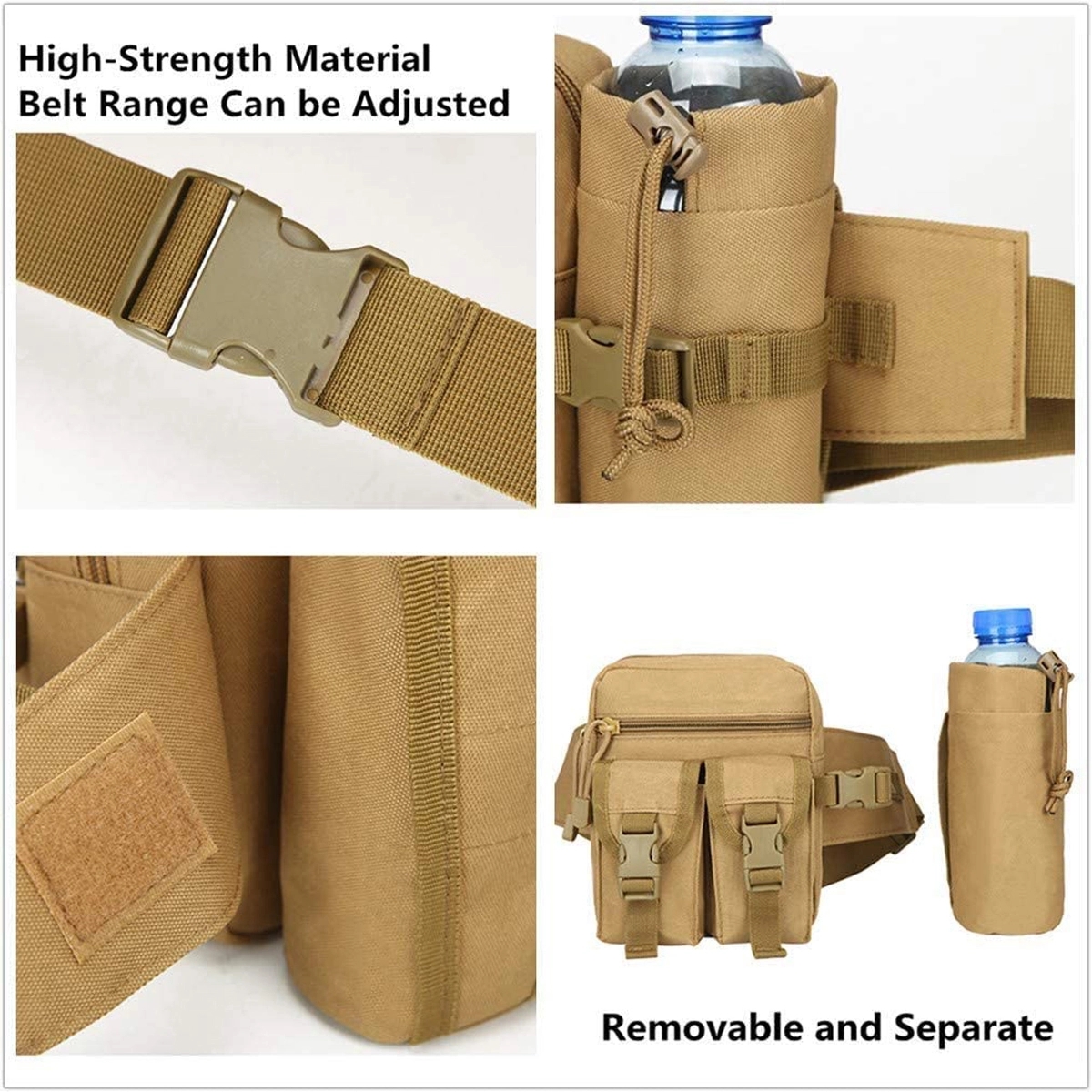 Tactical Waist Bag With Water Bottle Holder 2