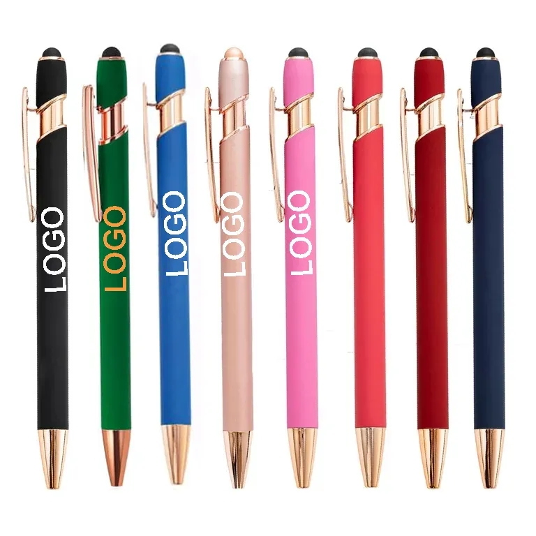 ELLIPSE SOFTY STYLUS PEN WITH ROSE GOLD TRIM 2