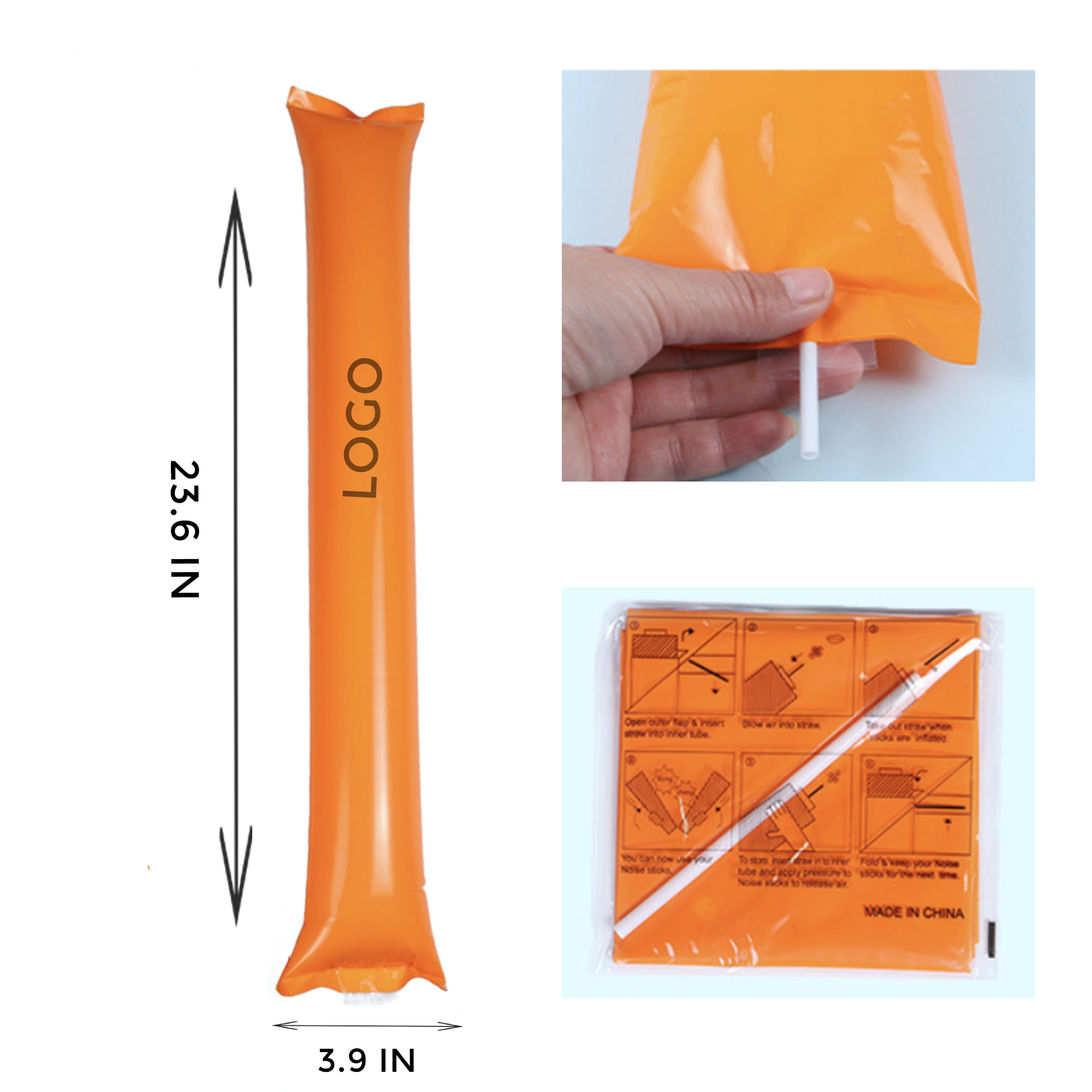 MOQ 10 PCS Durable Inflatable Cheering Stick 2
