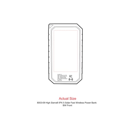 High Sierra® IPX 5 Solar Fast Wireless Power Bank 73