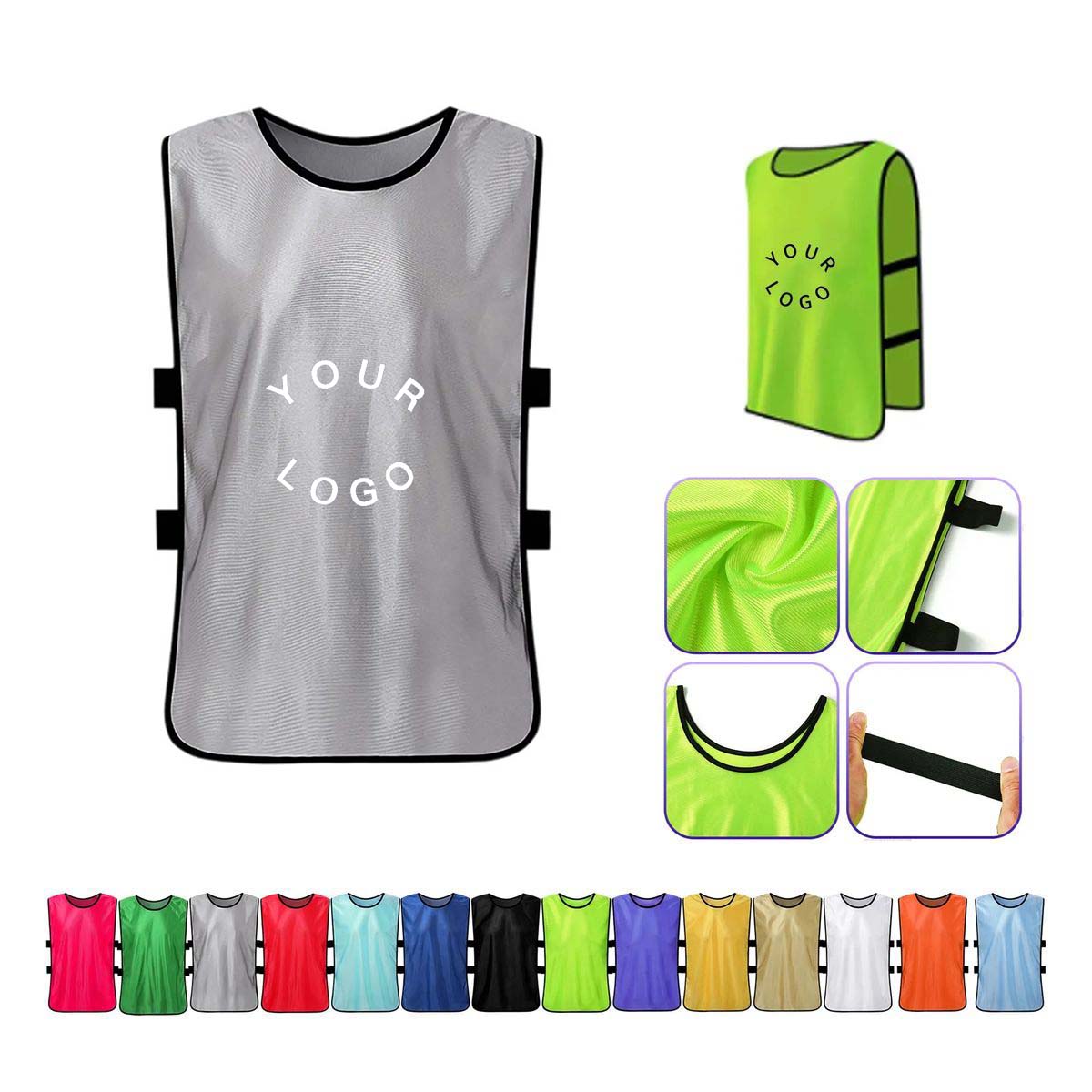 Durable Mesh Training Pinnies for Adults and Kids 16
