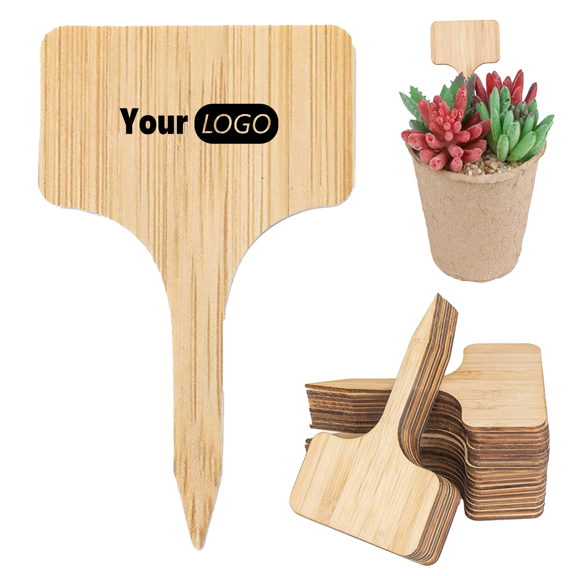 Wood Creative Plant And Flower Sign Insertion 3
