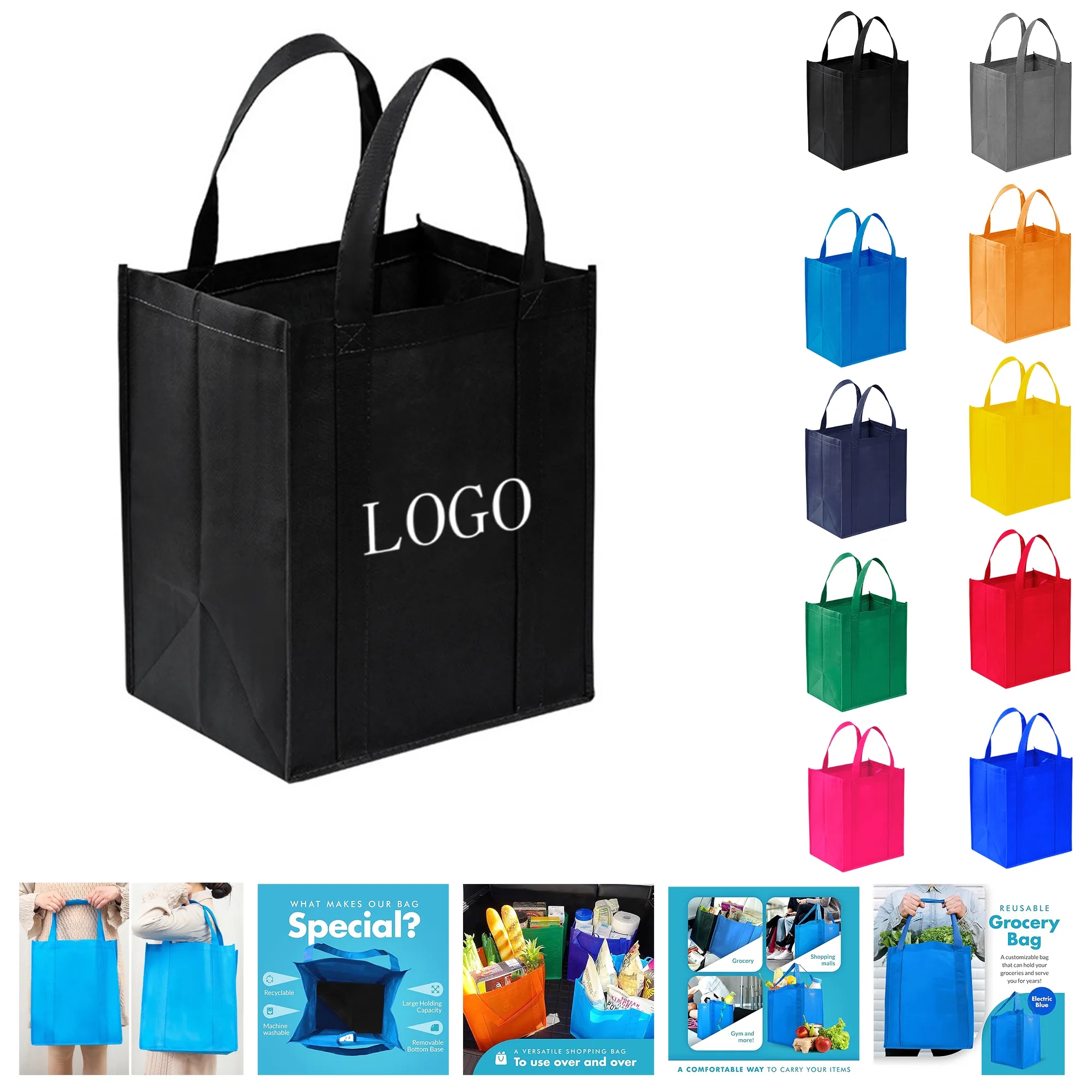 Customizable Non-Woven 3D Logo Bag 1