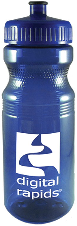 24 oz Eco-Polyclear Bike Bottle - PET Plastic - USA Made 12