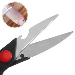 Stylish Black Handle Scissors With Bottle Opener Multifunctional 4