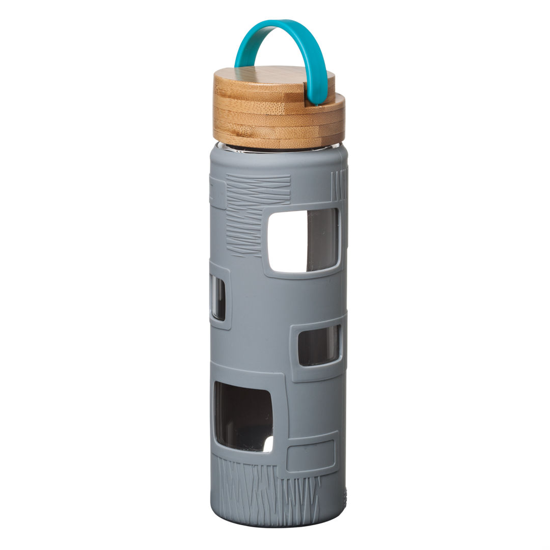 Astral Bottle w/Teal Lid - 22oz, custom glassware with logo imprint 15