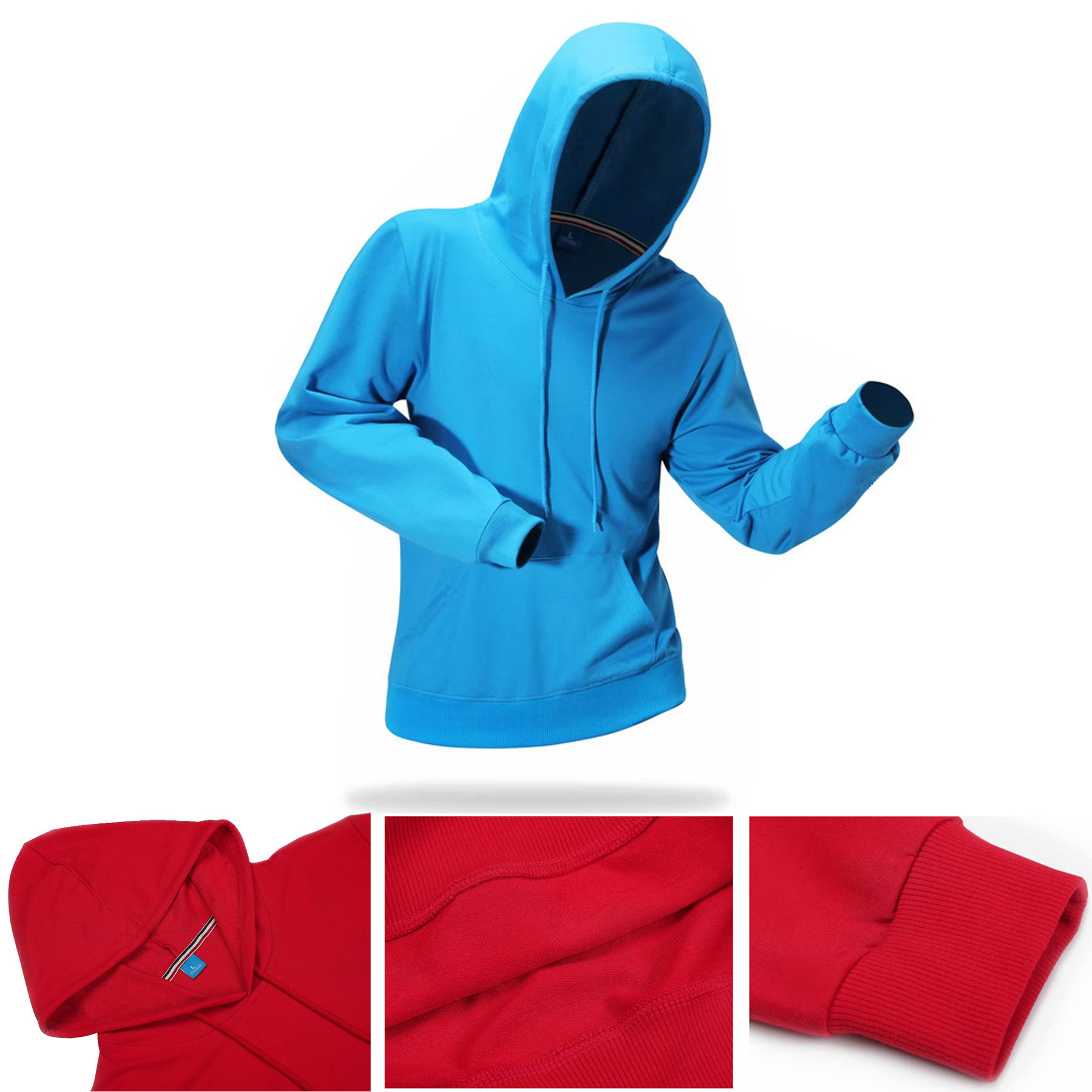 Hooded Sweatshirt, custom hoodie or sweatshirt with logo imprint 1