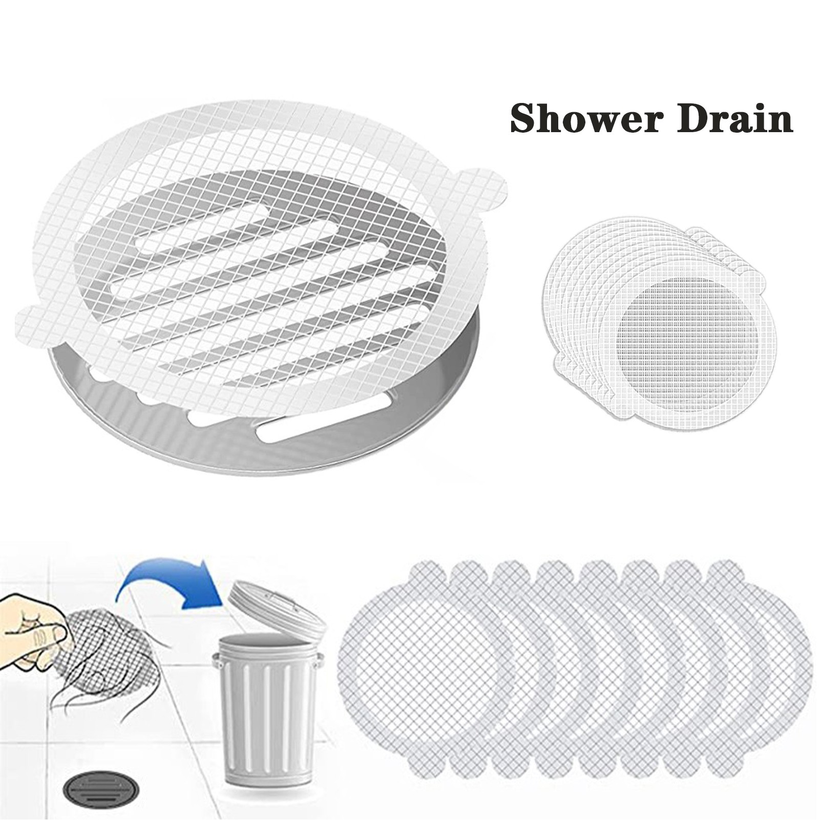Disposable Shower Drain Hair Catcher 4