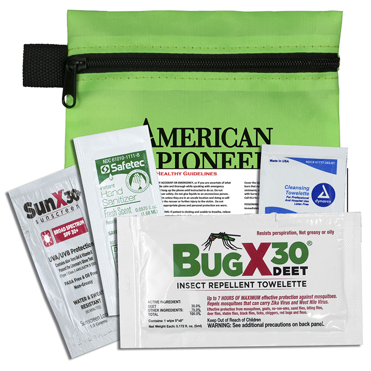 'Stay Safe Kit' 4 Piece Insect Repellent Kit in Zipper Pouch 7