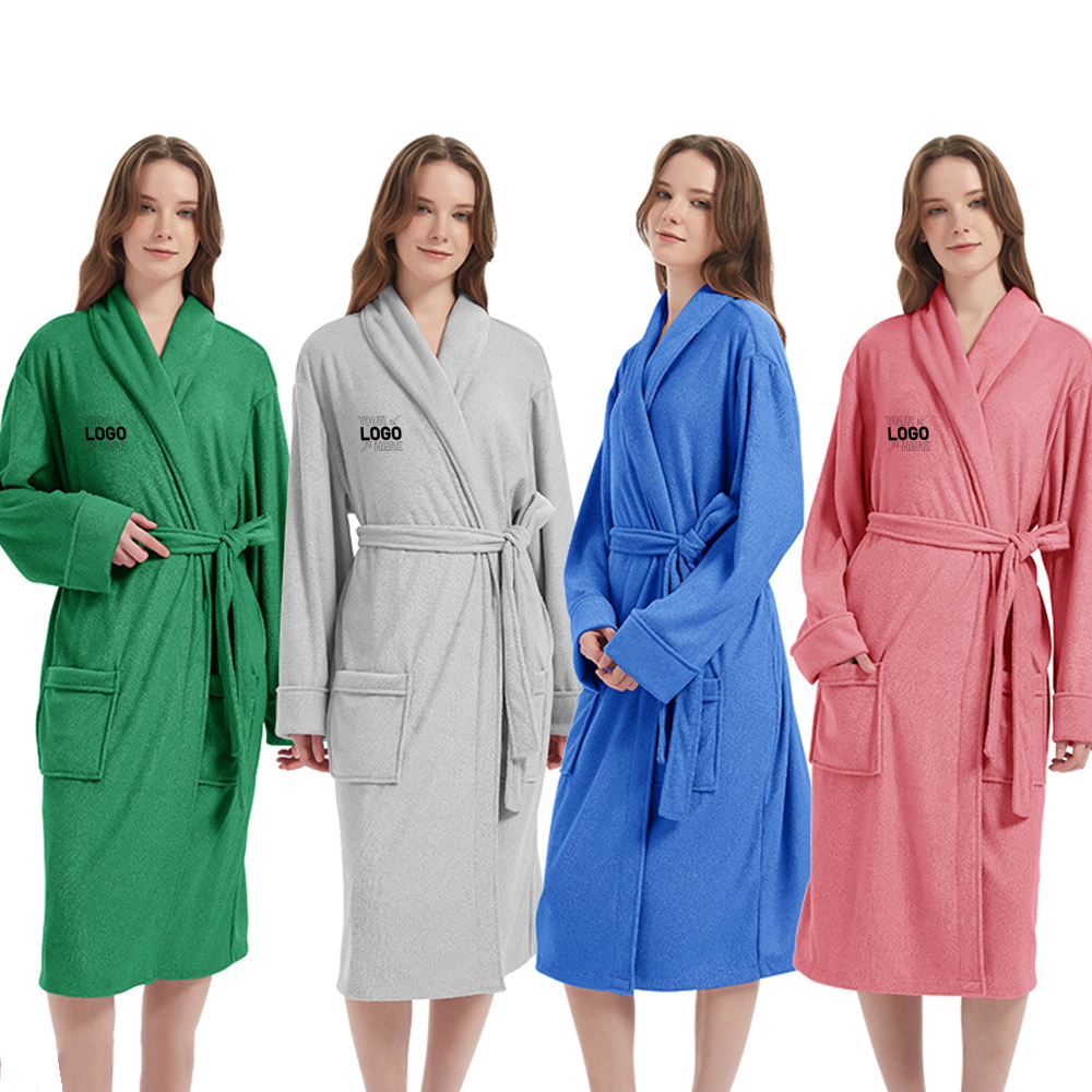 Soft Polyester Shawl Collar Robe 3