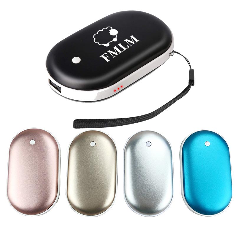 Pocket Hand Warmer Power Bank 5200mAh Double Sided Heat 4
