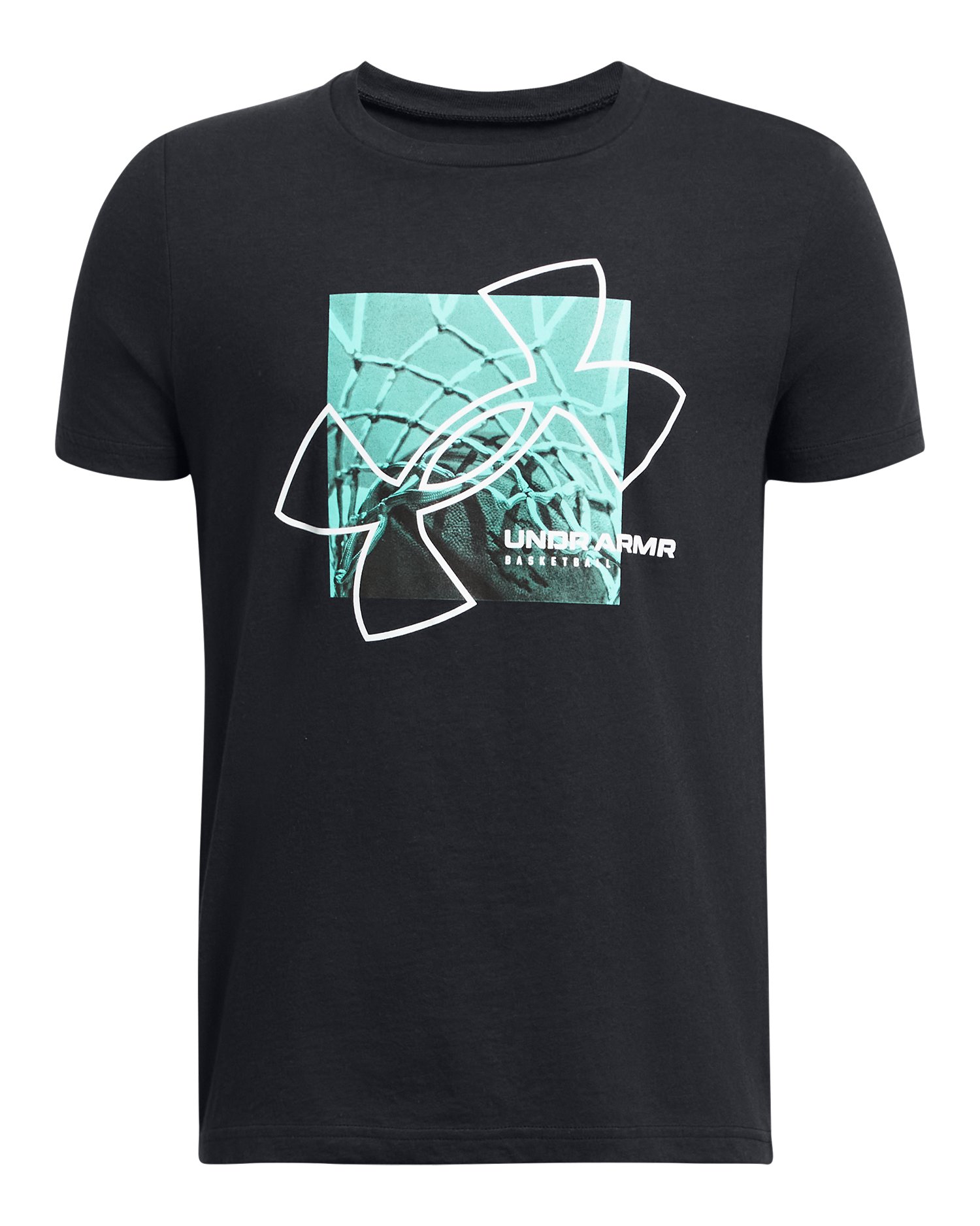 Boys' UA Basketball Net Photoreal Short Sleeve  3
