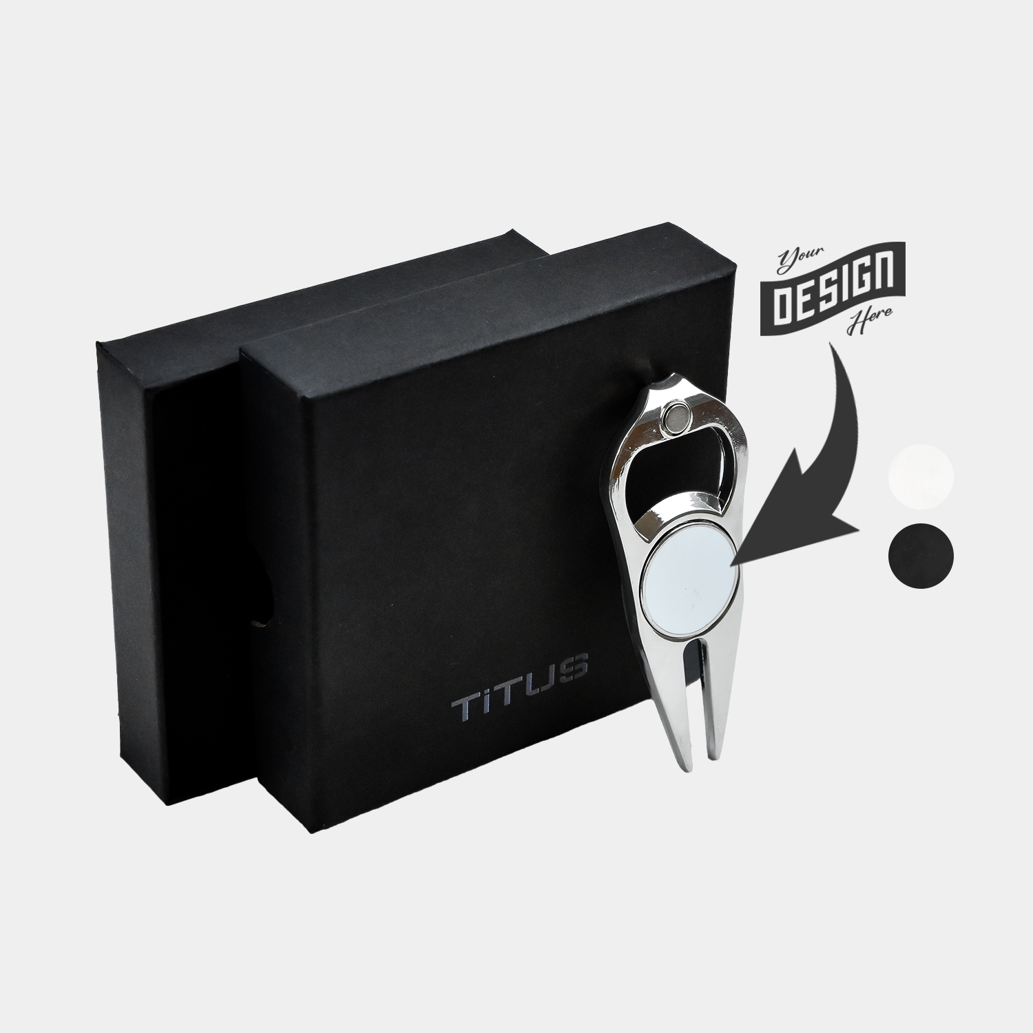 TiTUS® 3-in-1 Golf Tool Set - Divot Tool, Ball Marker & Cap Clip 5