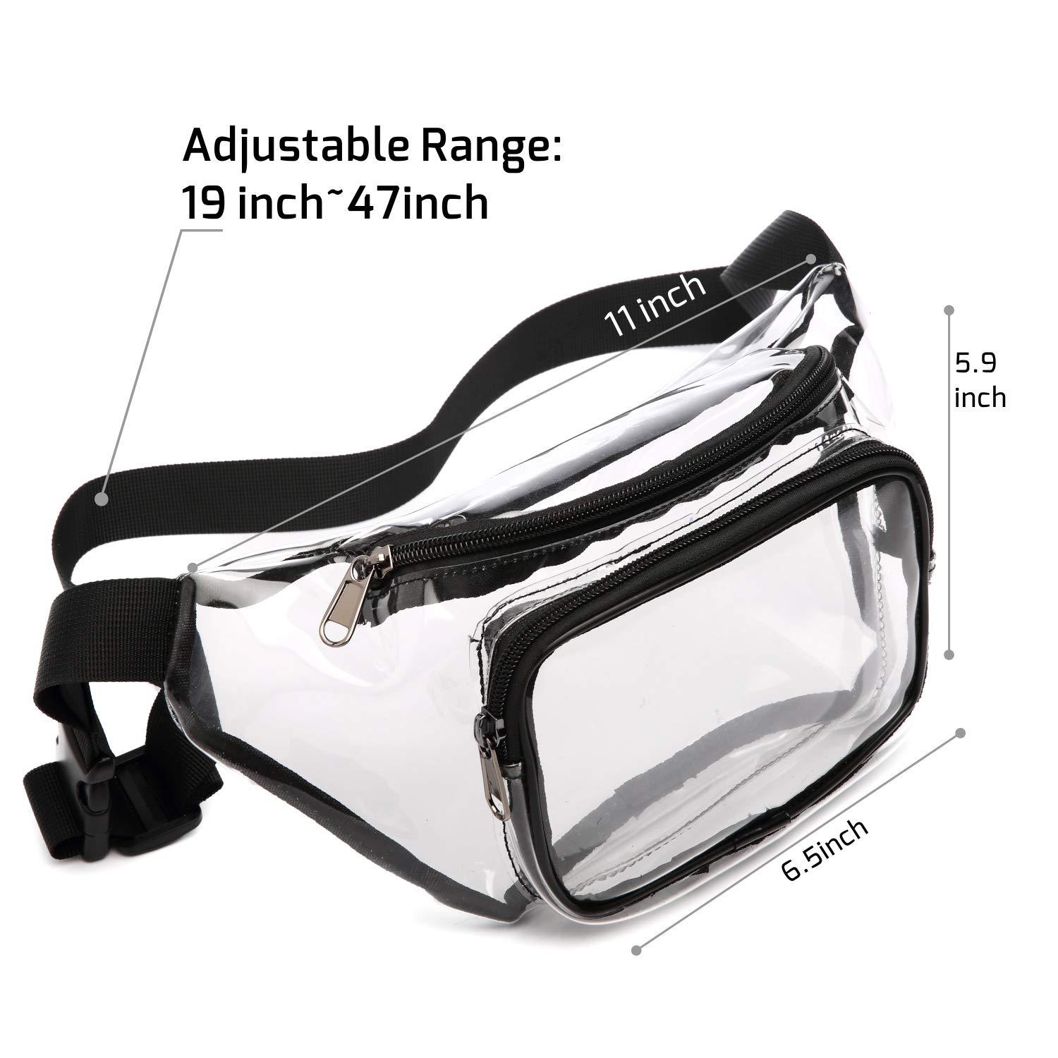 Waterproof Clear Fanny Pack Waist Belt Bag 4