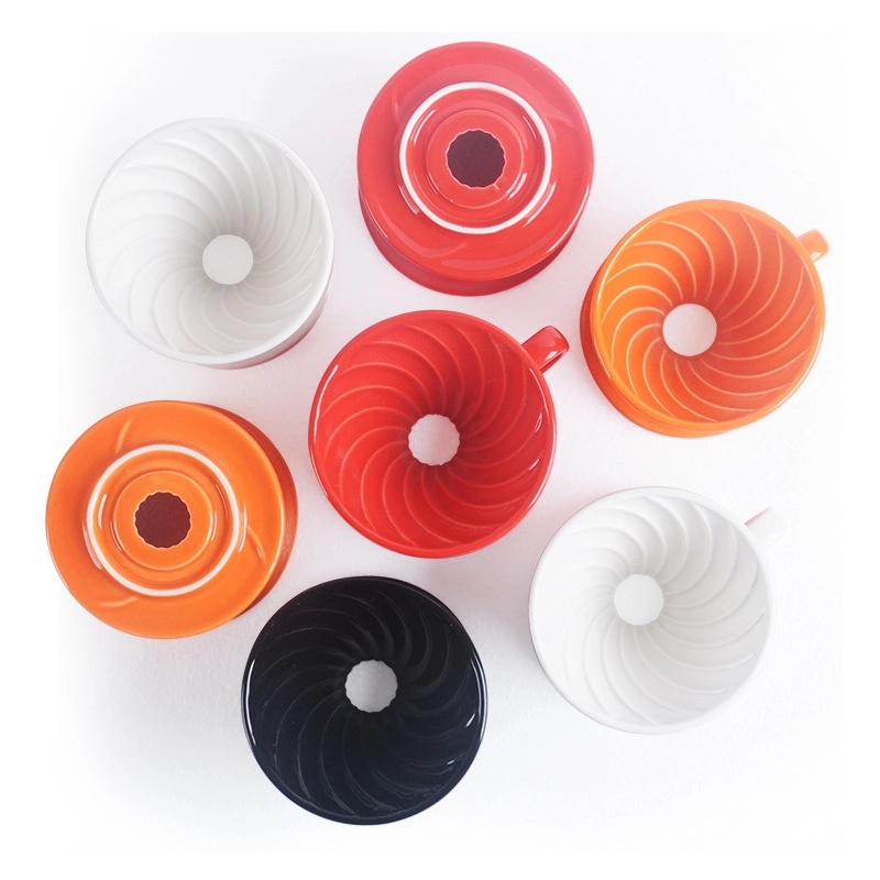 Custom Ceramic Over Coffee Brewing Filter Cone 5