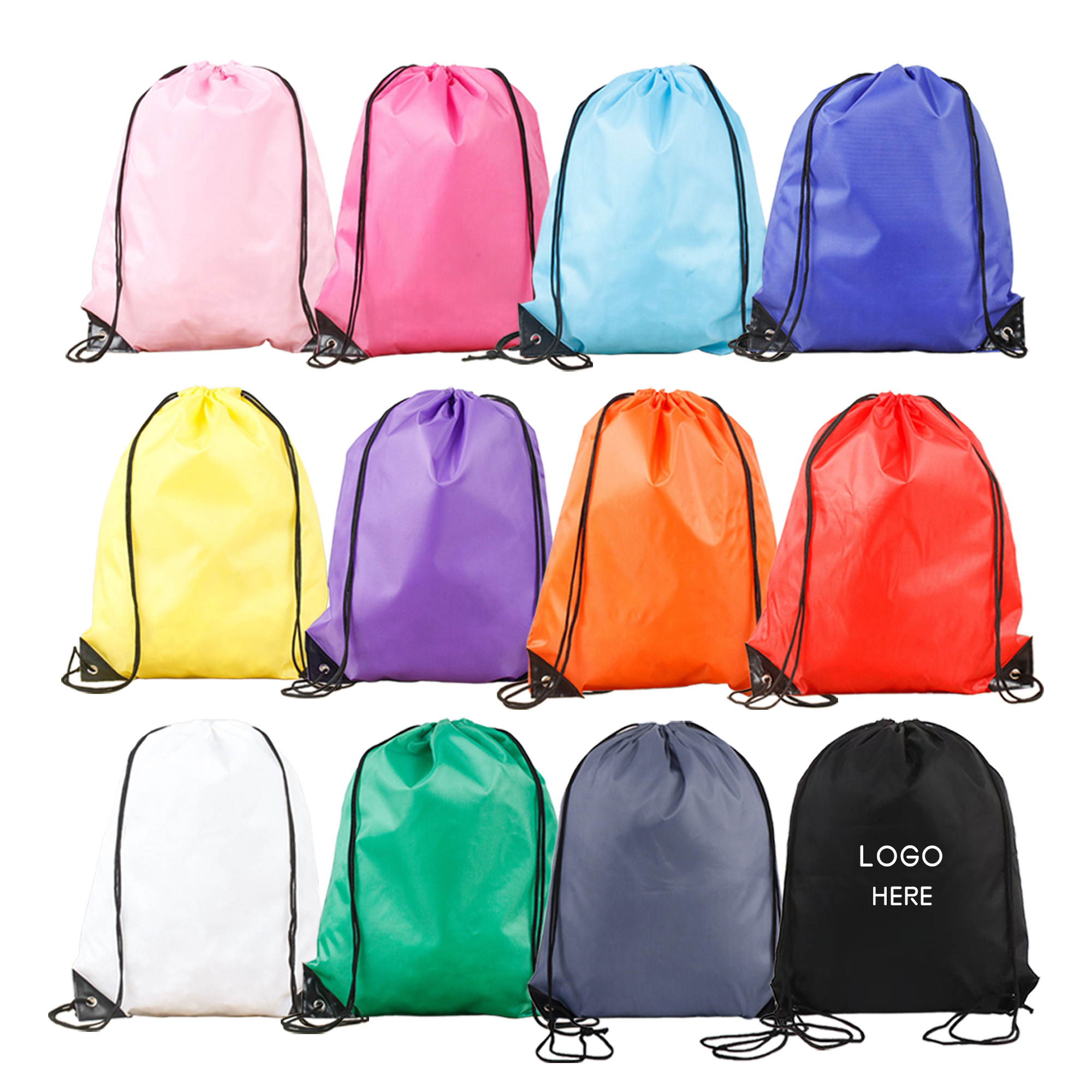 Lightweight Reusable Sports Drawstring Backpack 2