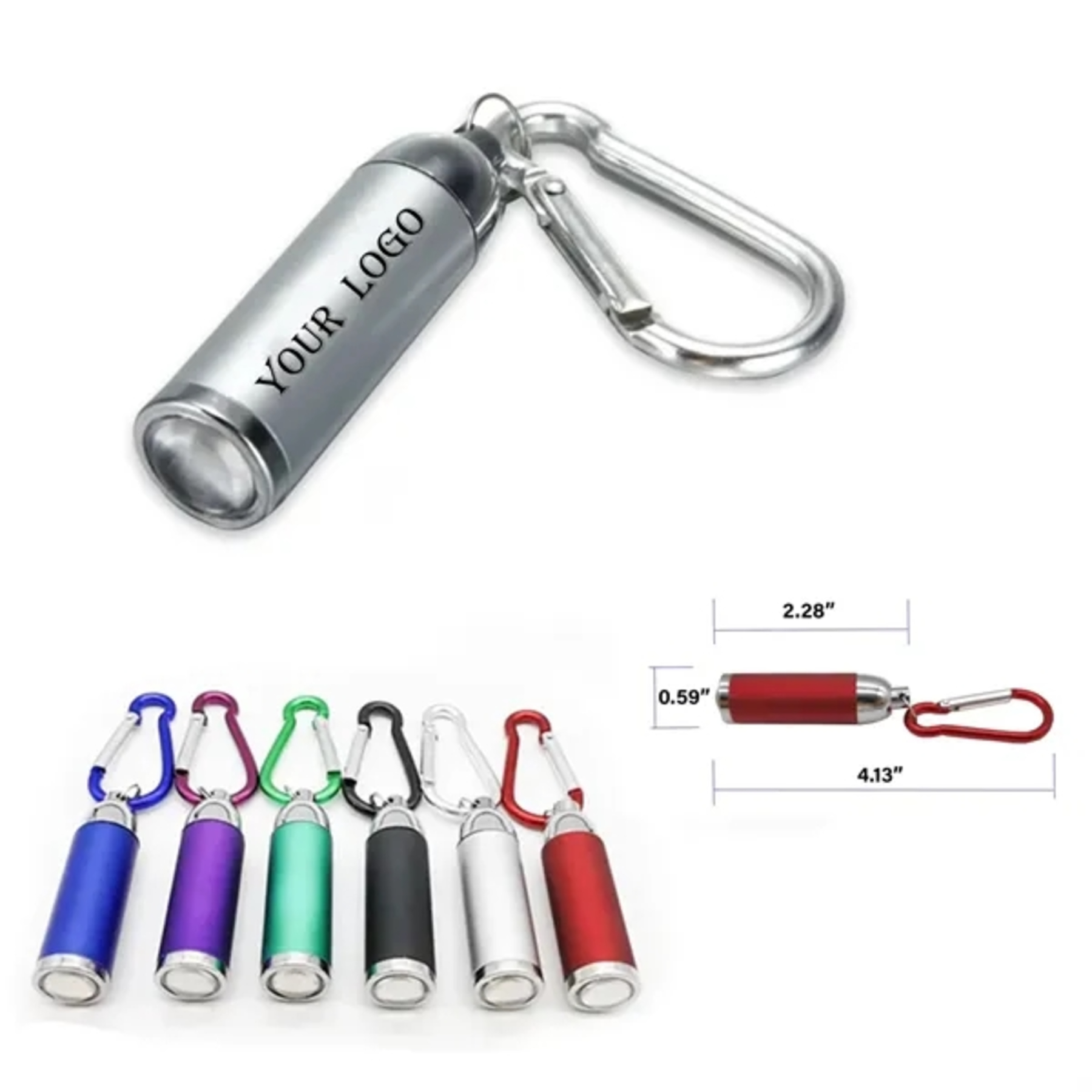 Mini Portable LED Flashlight With Keychain
 1