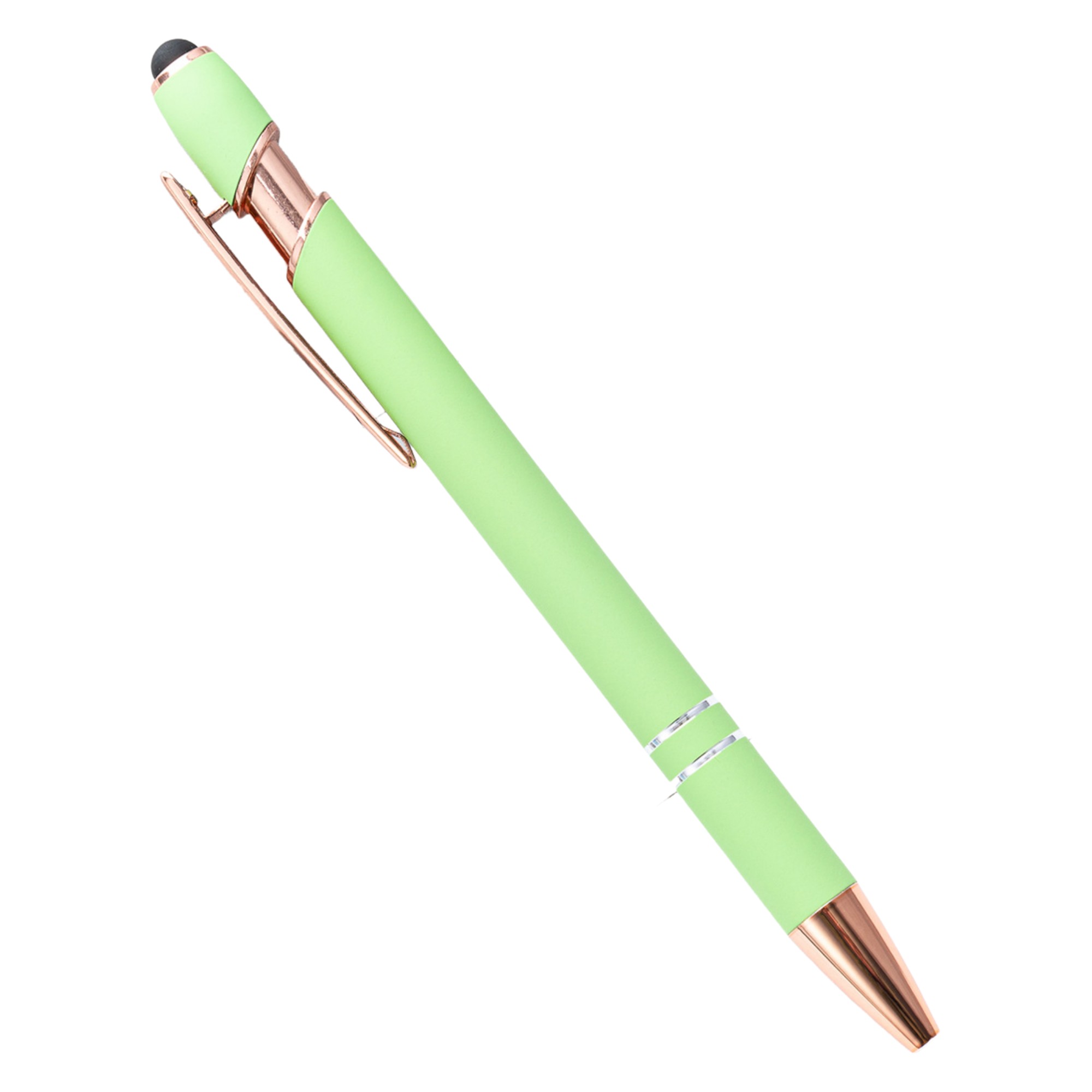 Plastic Metal Dual Function Stylus Ballpoint Pen 5.63" 14