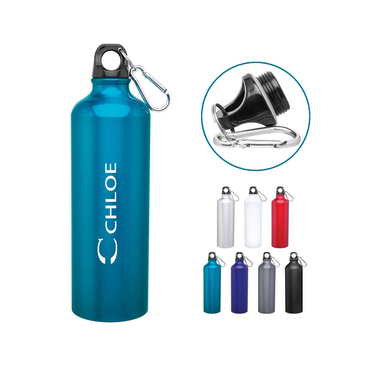 24 Oz. Aluminum Classic Bottle, custom water bottle with logo imprint 2