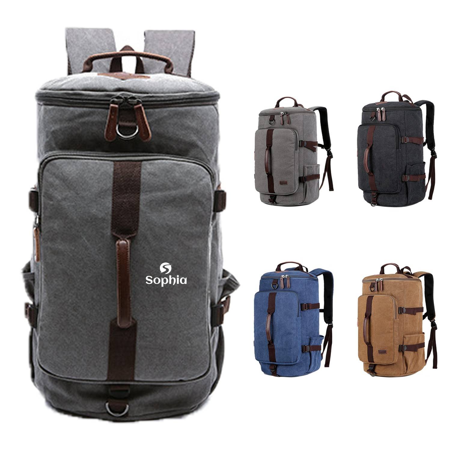 Canvas Travel Duffel Backpack 3