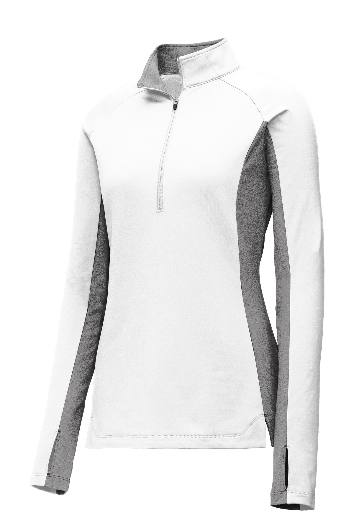 Sport-Tek Women's Sport-Wick Stretch Contrast 1/4-Zip Pullover. LST854 1