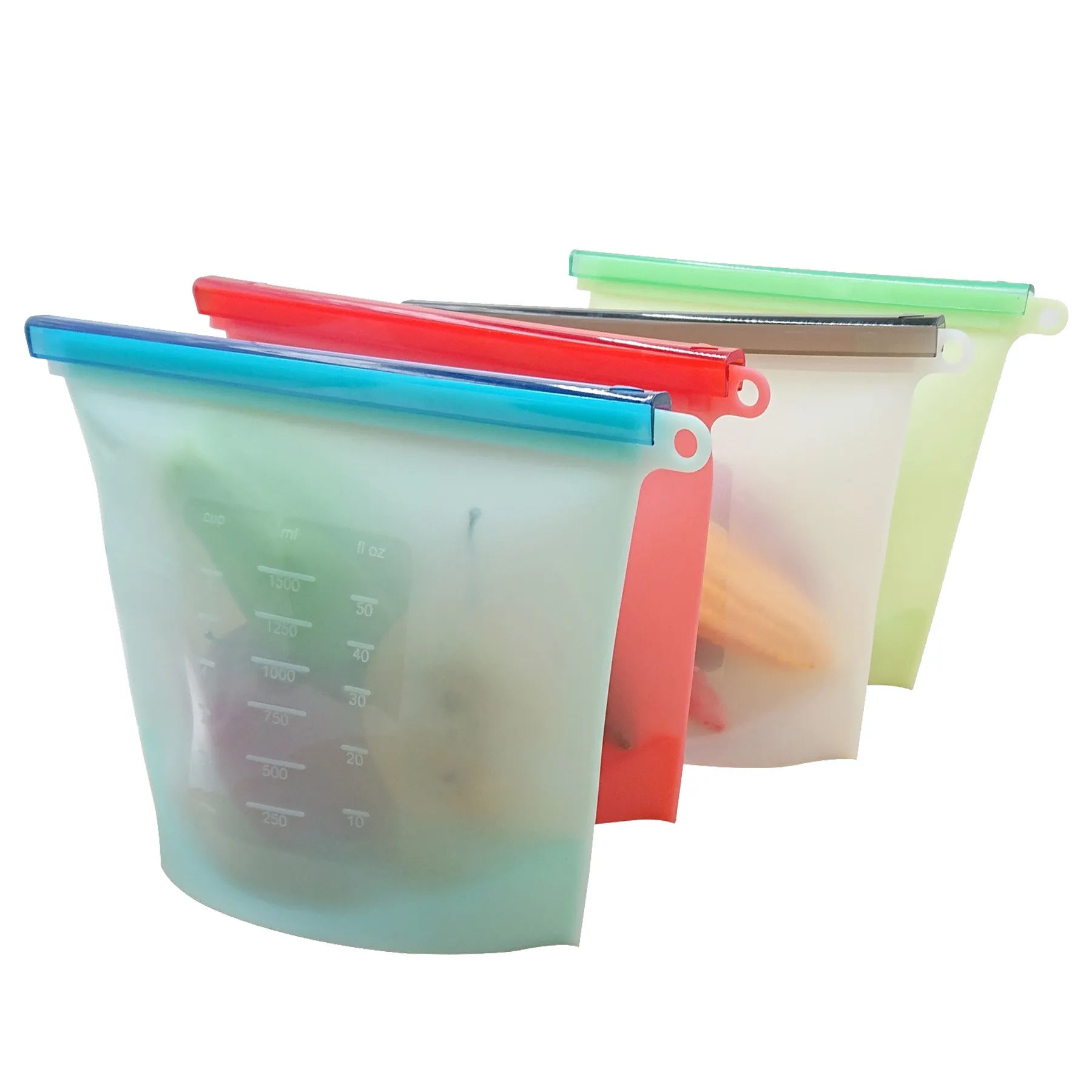 34OZ Reusable Silicone Ziplock Bag 2