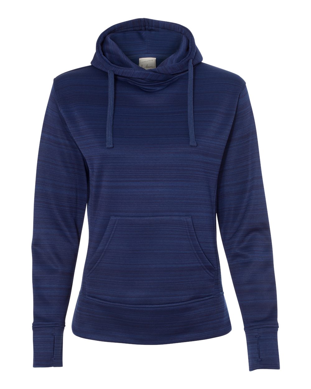Women's Odyssey Striped Performance Fleece Lapover Hooded Sweatshirt - 8662 11