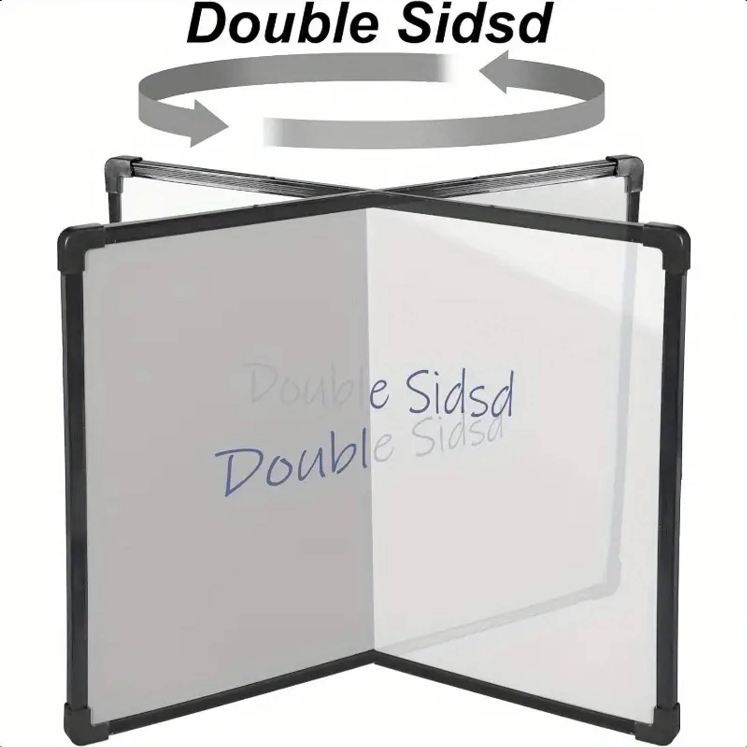 Compact Magnetic Double-Sided Dry Erase Whiteboard w/ Marker 5