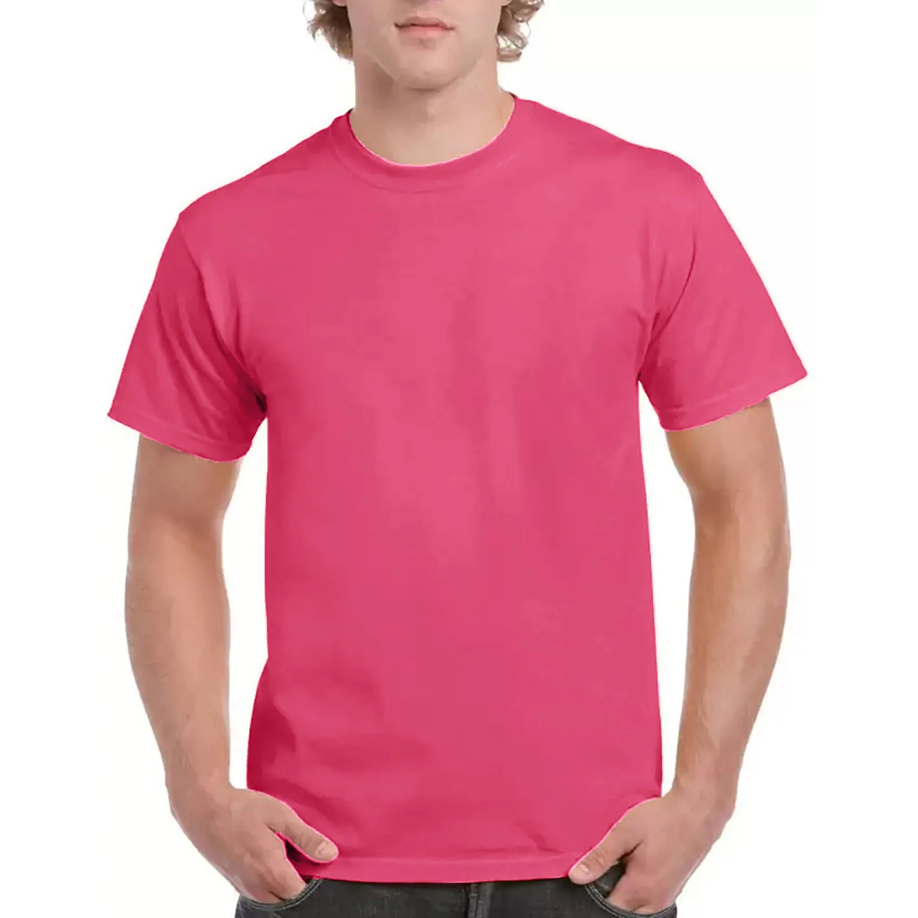 100% Cotton Crew Neck T-shirt Men's 8
