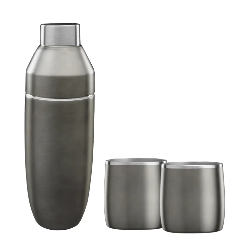 Snowfox Insulated Cocktail Shaker and Rocks Barware Set 16