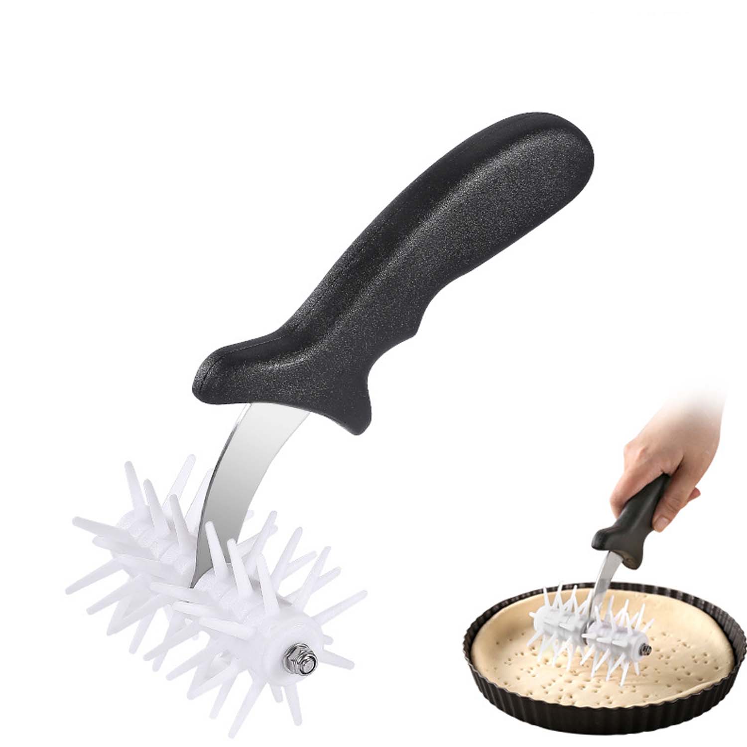 Pizza Spikes Dough Rollers Docker Rolling Bakery Pins 5
