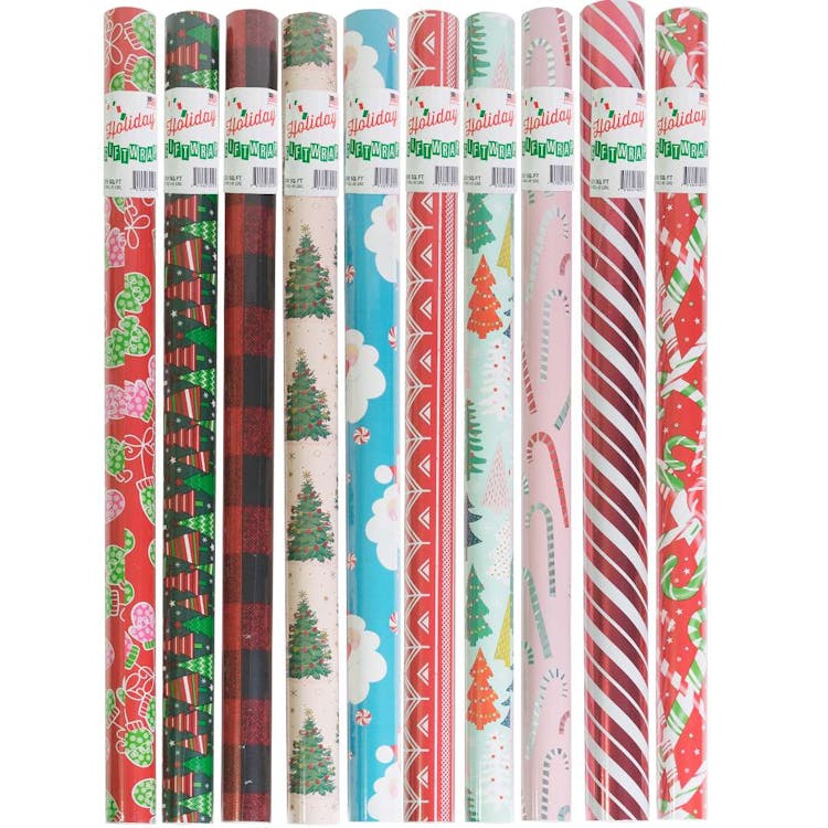 Christmas Gift Wrap Assorted Styles - 100 Sq. ft. 1