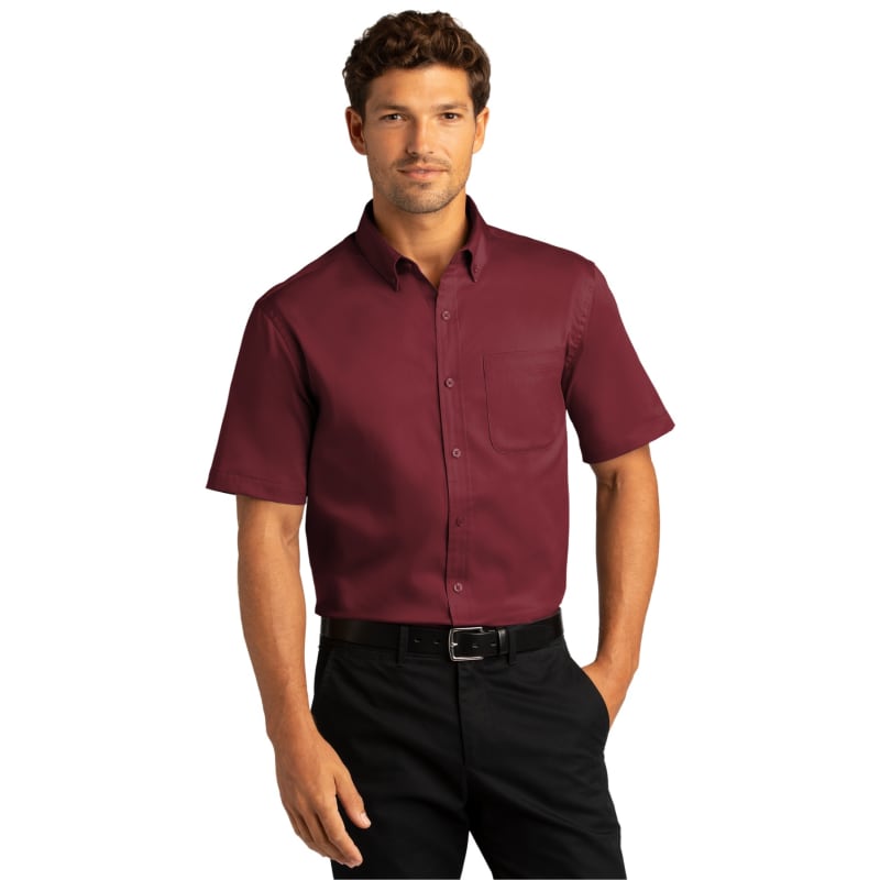 Port Authority Short Sleeve SuperPro React Twill Shirt. 39