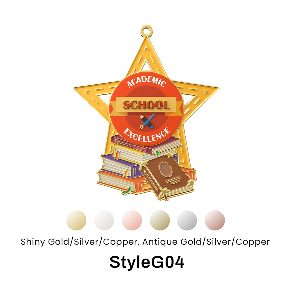 2" UV Printed Education Medals 10