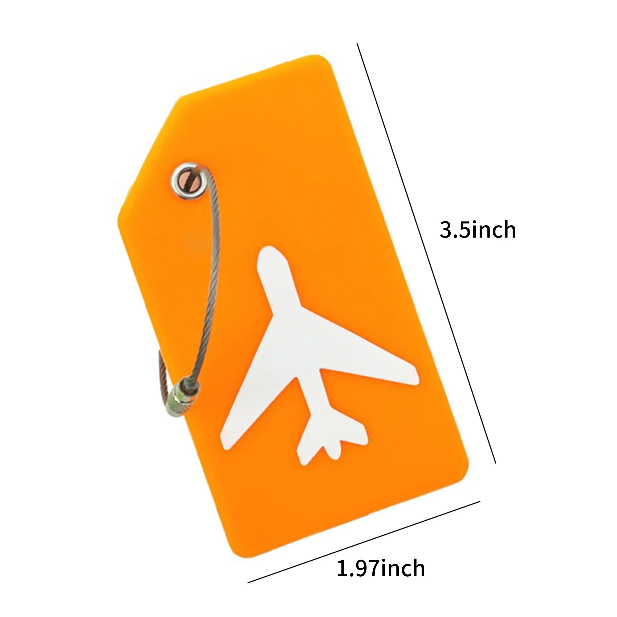 3.5 Inch Silicone Luggage Tag Compact and Lightweight 5