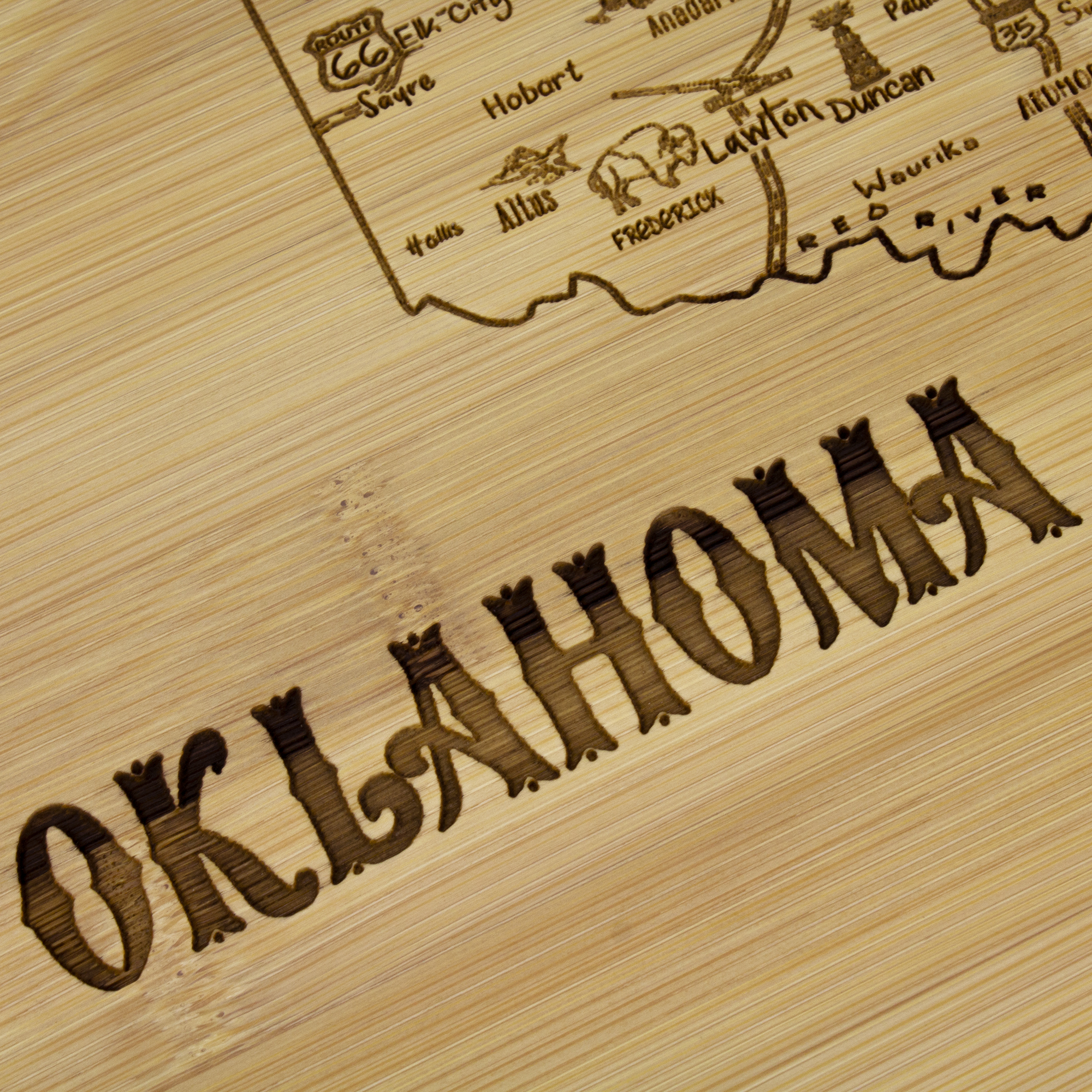 A Slice of Life Oklahoma Serving & Cutting Board 8