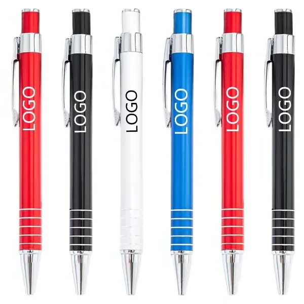 Engraved Aluminium Click Ballpoint Pen 2