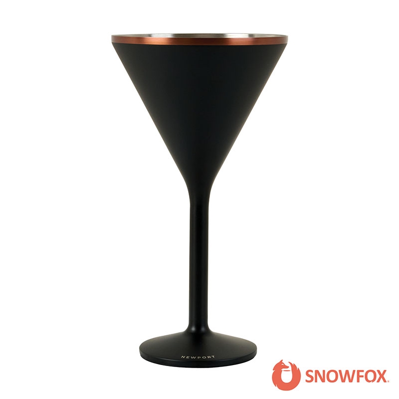 Snowfox® 8 oz. Double Wall Steel Stemmed Martini Glass 27