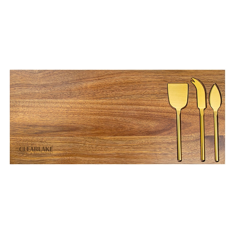 Wright 4-Piece Acacia Wood Serving Set 10