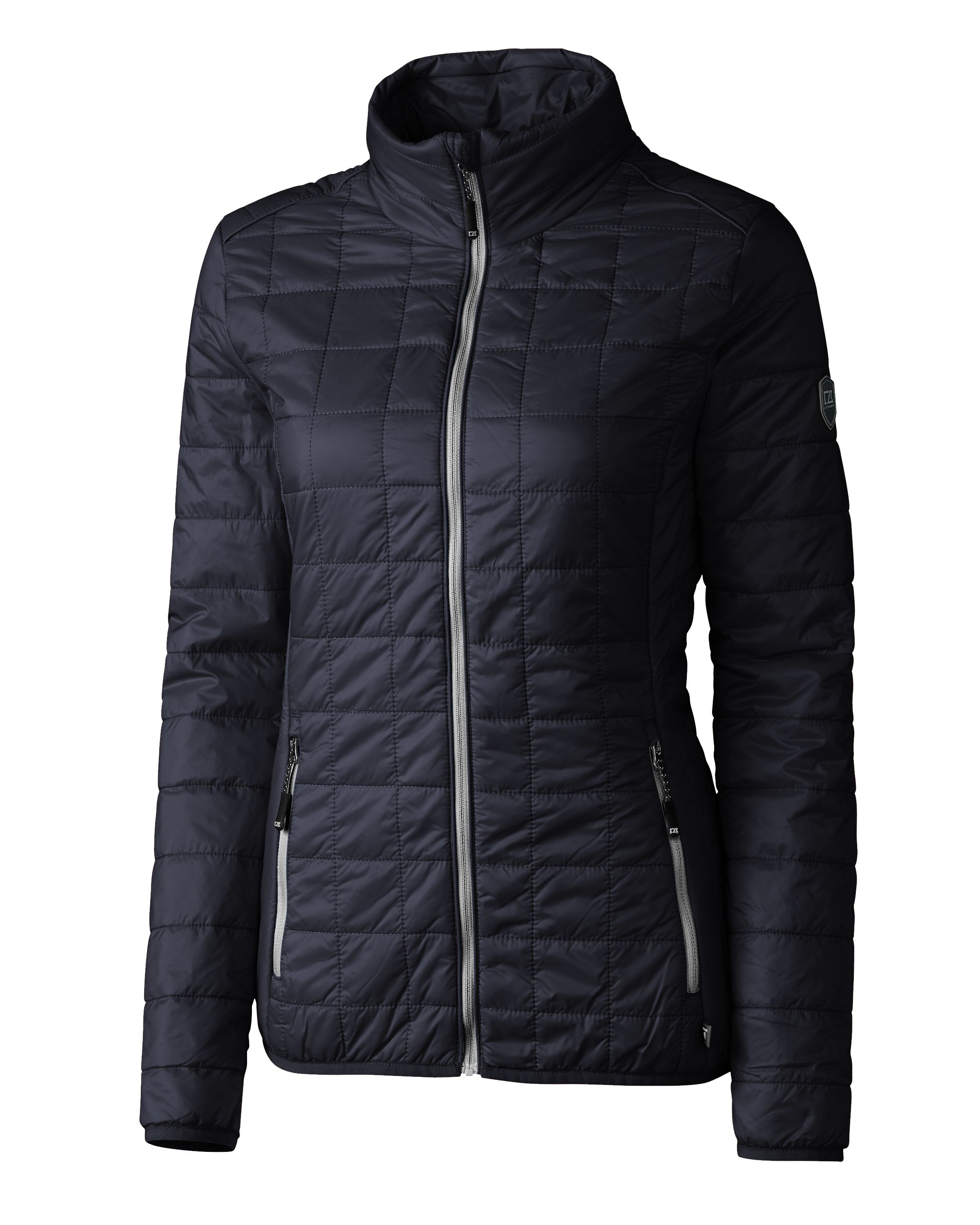 Cutter & Buck Rainier Recycled Insulated Puffer Womens Full Zip Jacket 130