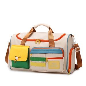 25L Travel Gym Duffel Bag with Shoes Compartment 13