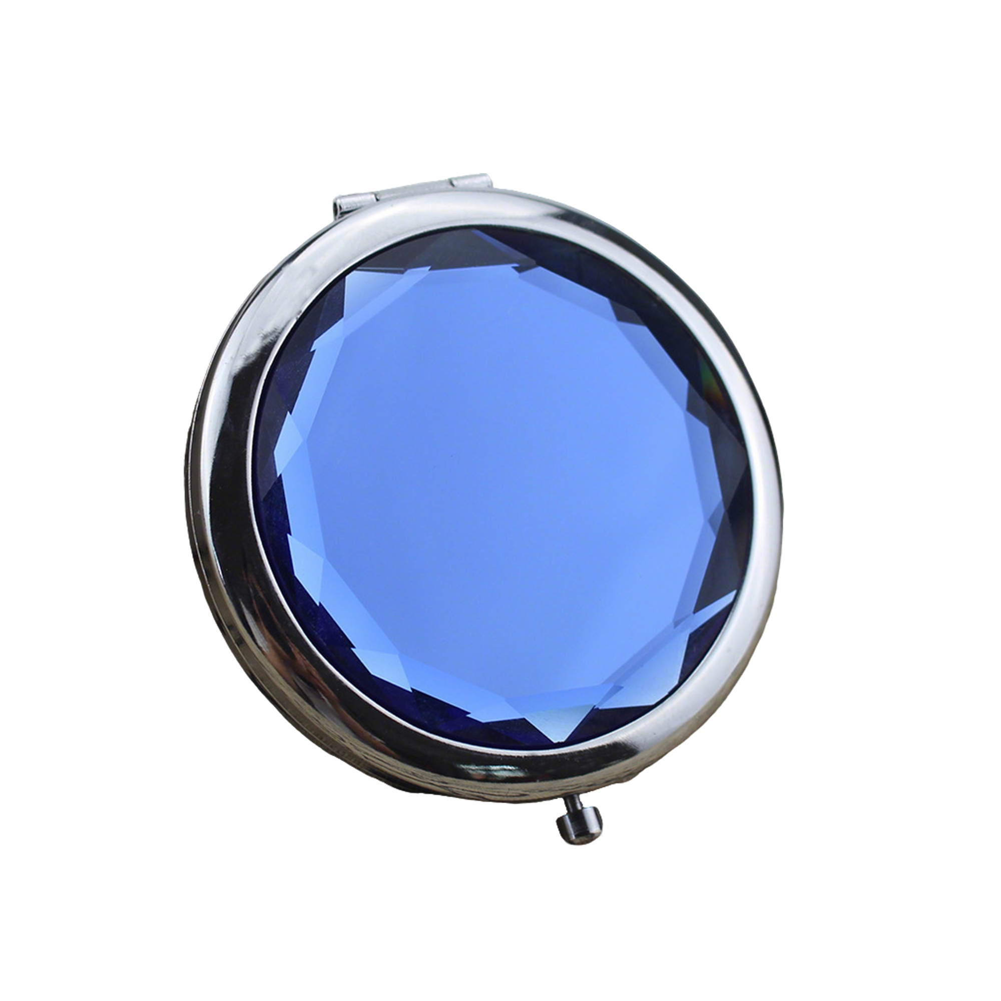 Crystal Folding Vanity Mirror With Dual Magnification 2.8" 3