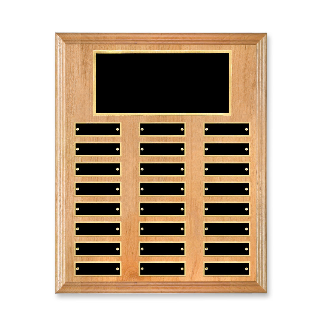 Erindale (Vert) Perpetual Plaque - Red Alder/Gold 5