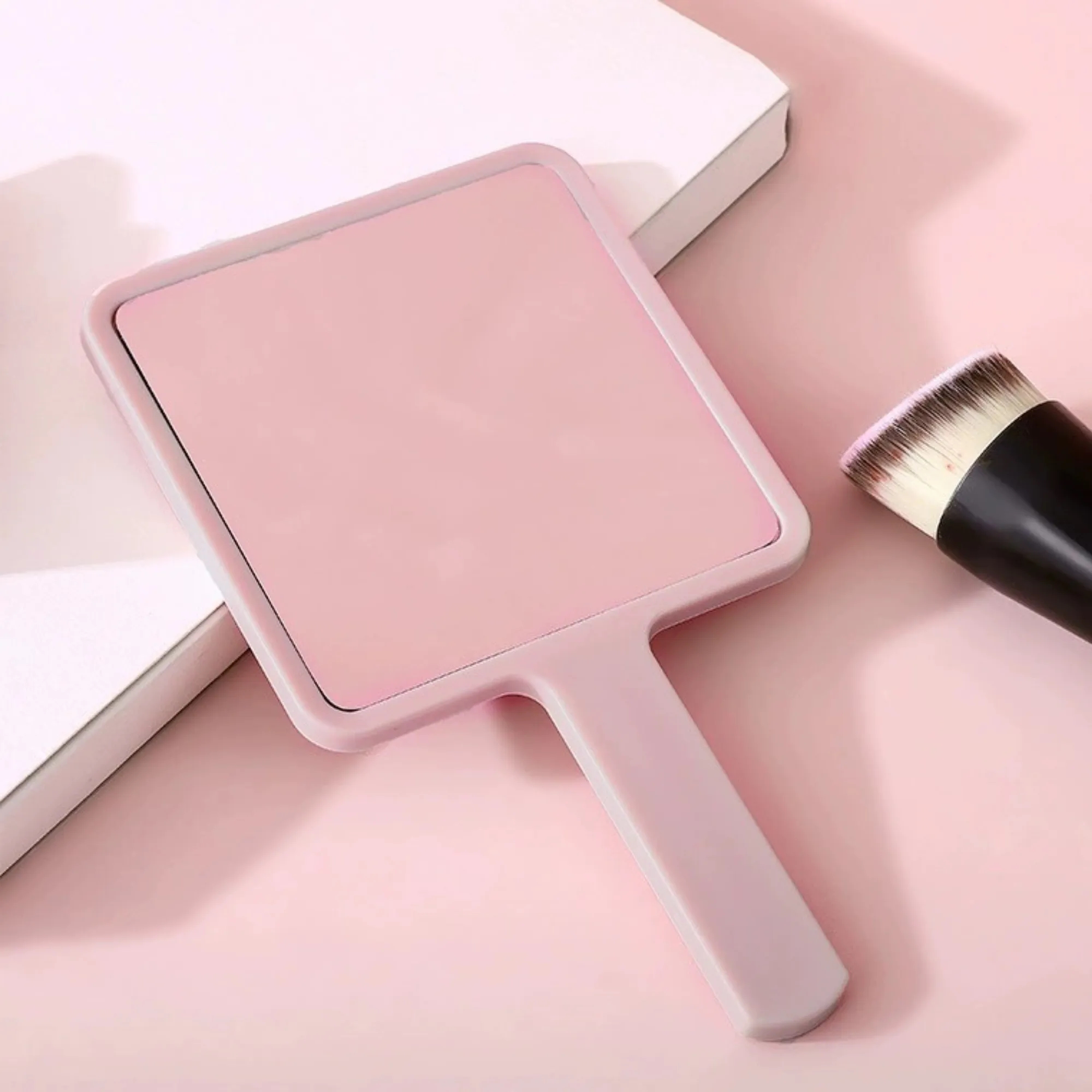 Portable Mini Makeup Mirror With Handled 8