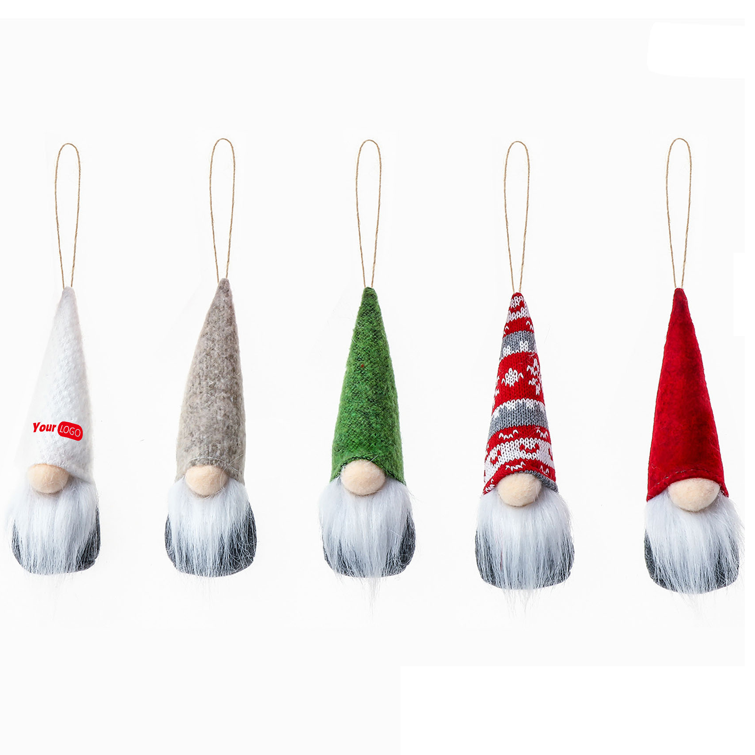 Wool Handcrafted Holiday Gnome Ornaments 3